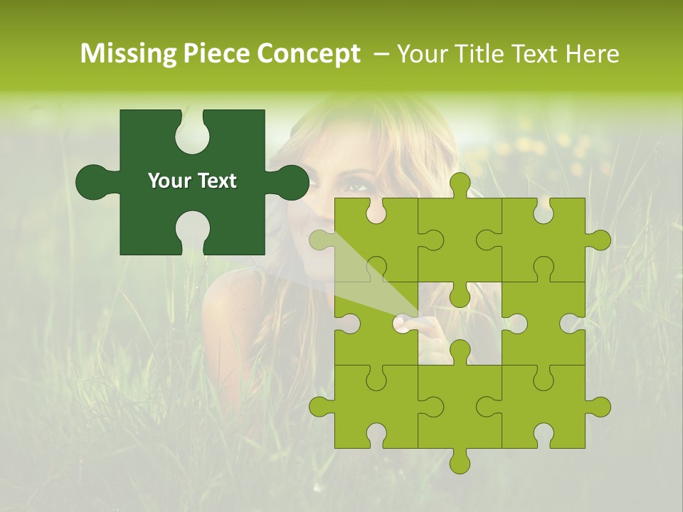 Hair Lips Natural PowerPoint Template