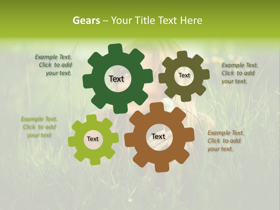 Hair Lips Natural PowerPoint Template