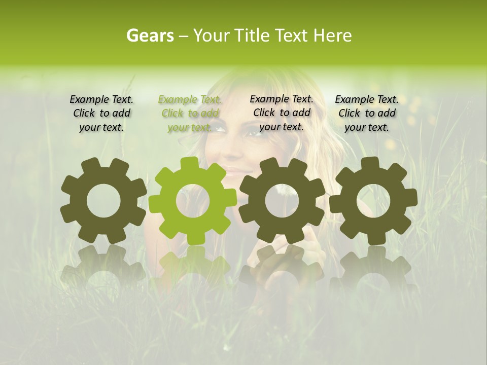 Hair Lips Natural PowerPoint Template