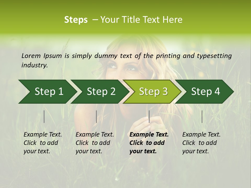 Hair Lips Natural PowerPoint Template