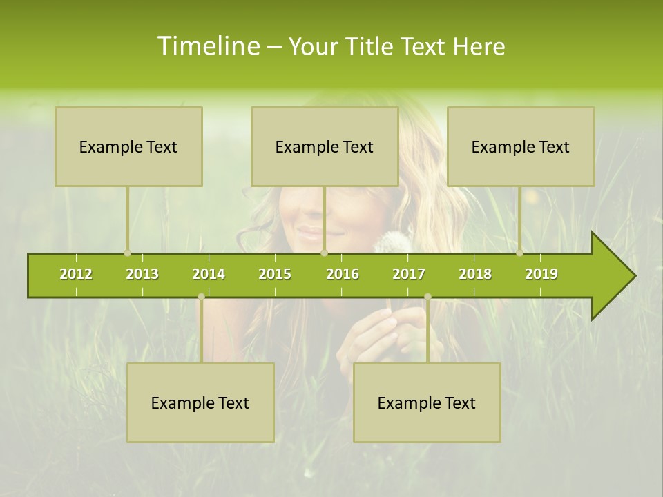 Hair Lips Natural PowerPoint Template