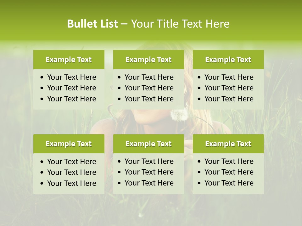 Hair Lips Natural PowerPoint Template