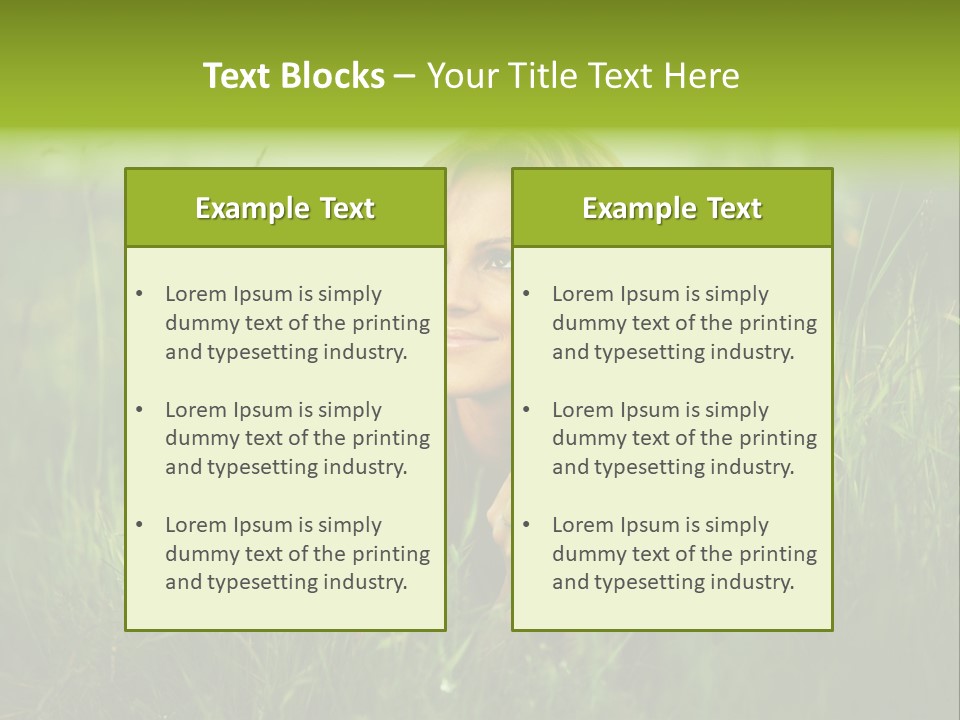 Hair Lips Natural PowerPoint Template