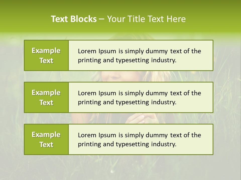 Hair Lips Natural PowerPoint Template