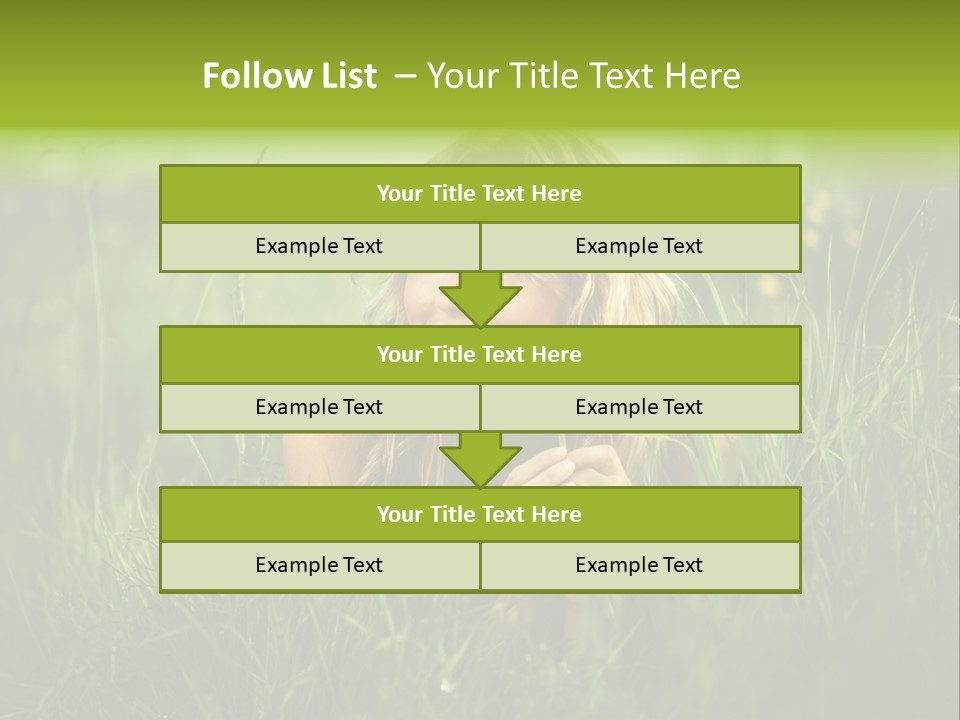 Hair Lips Natural PowerPoint Template