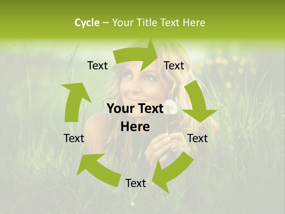 Hair Lips Natural PowerPoint Template