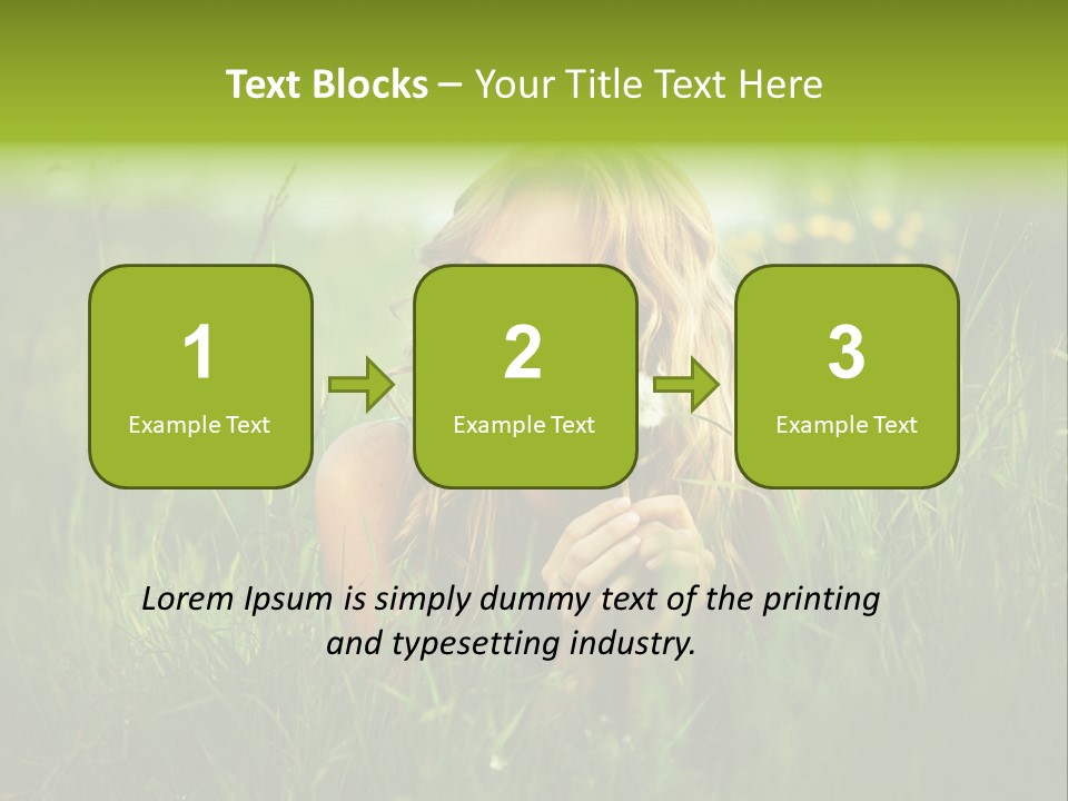 Hair Lips Natural PowerPoint Template