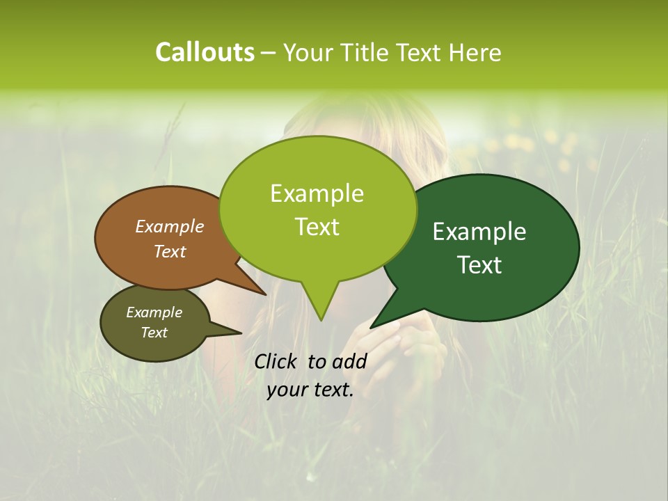 Hair Lips Natural PowerPoint Template