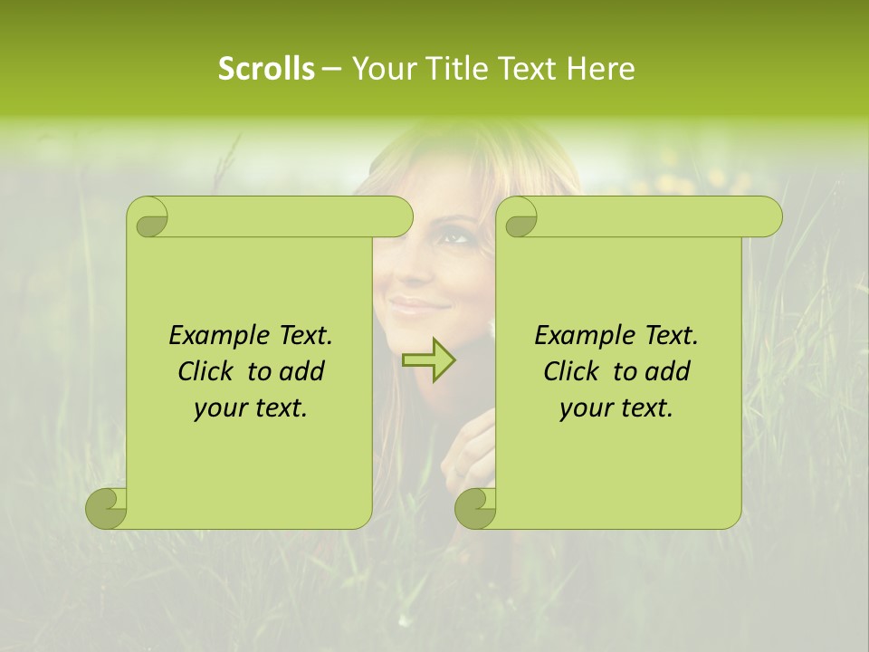 Hair Lips Natural PowerPoint Template