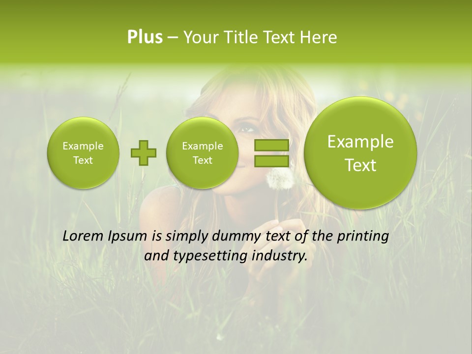 Hair Lips Natural PowerPoint Template