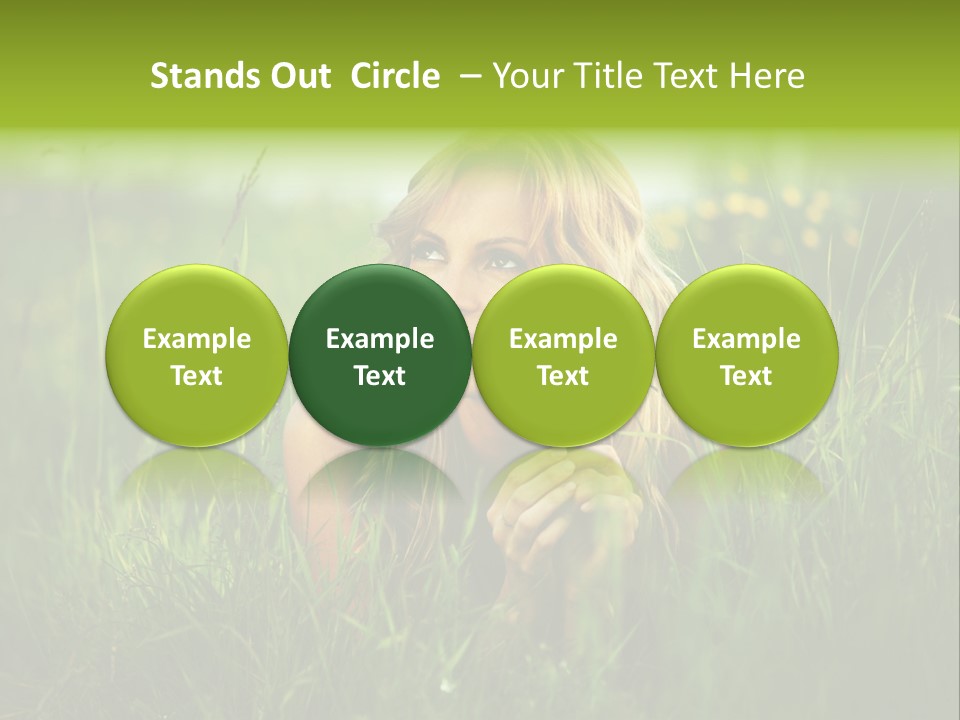 Hair Lips Natural PowerPoint Template