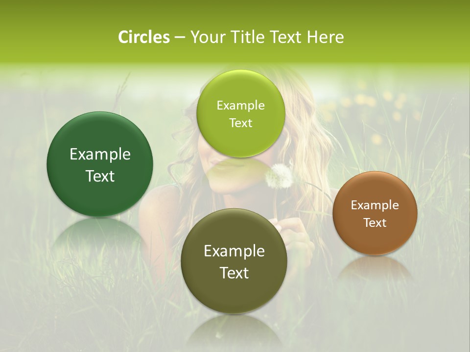 Hair Lips Natural PowerPoint Template