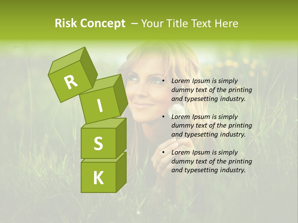 Hair Lips Natural PowerPoint Template