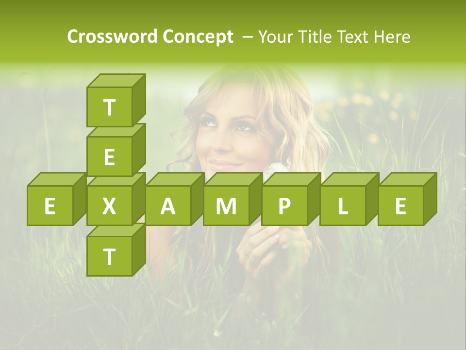 Hair Lips Natural PowerPoint Template