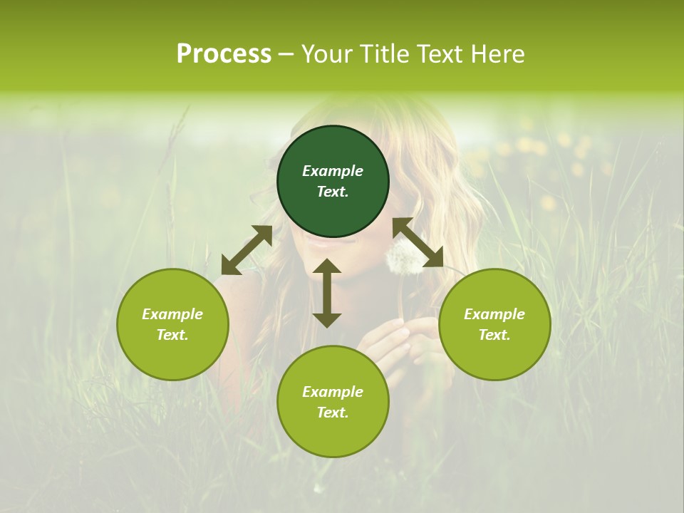 Hair Lips Natural PowerPoint Template