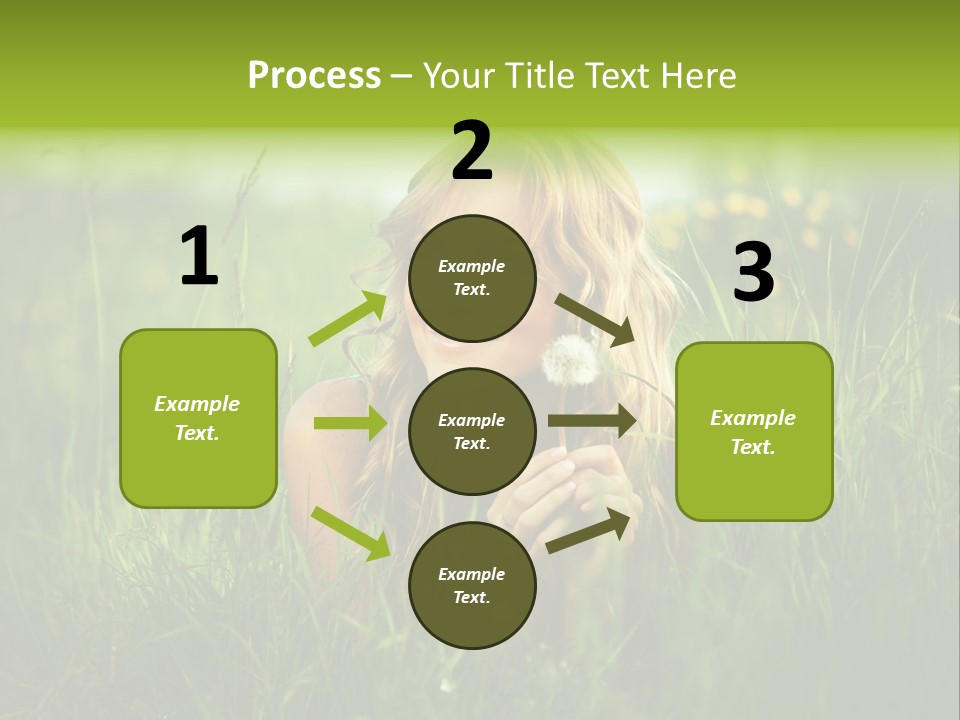 Hair Lips Natural PowerPoint Template