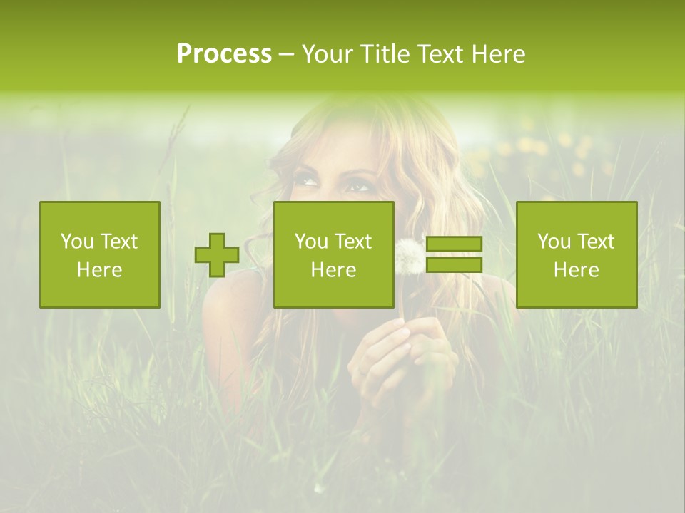 Hair Lips Natural PowerPoint Template