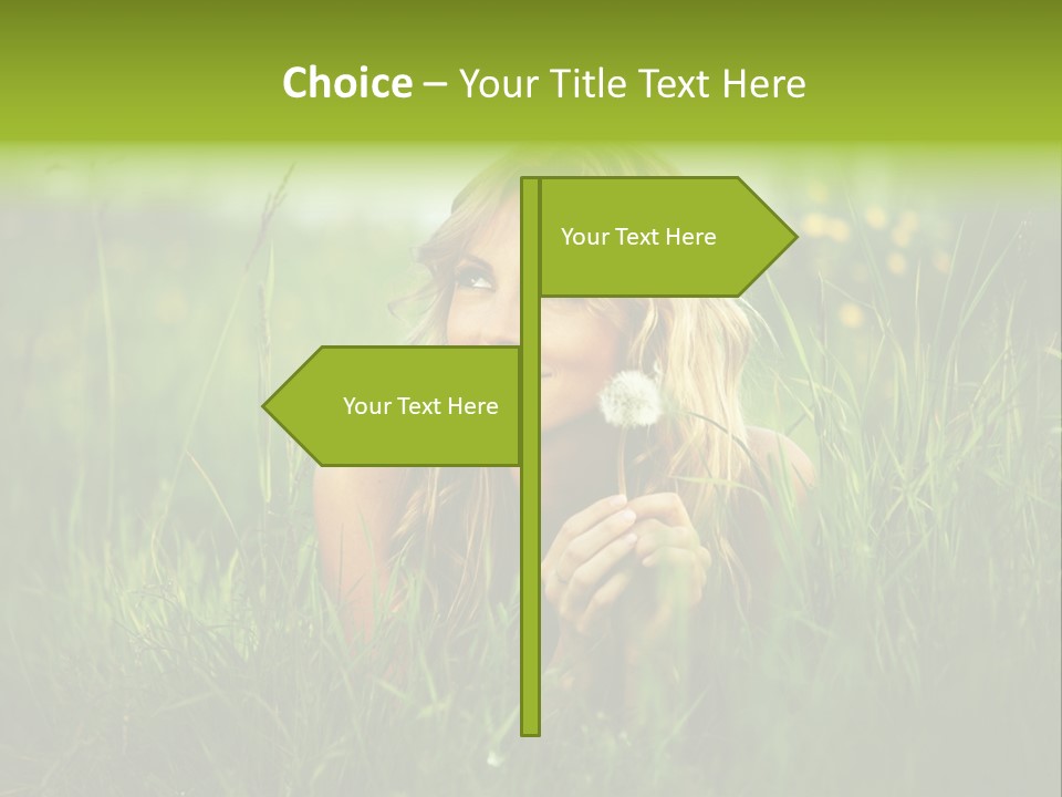 Hair Lips Natural PowerPoint Template