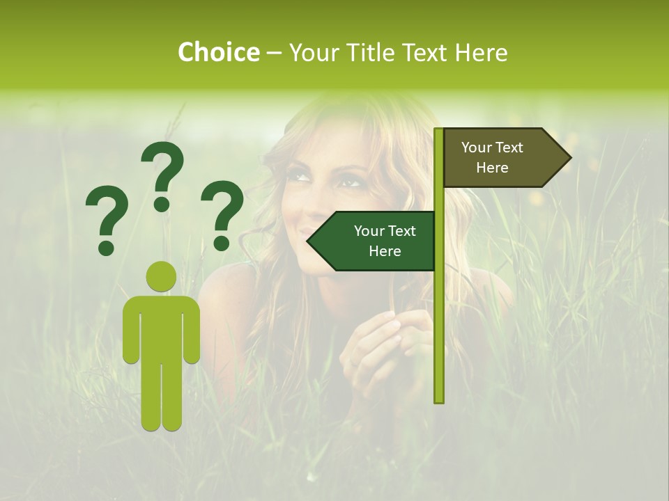 Hair Lips Natural PowerPoint Template