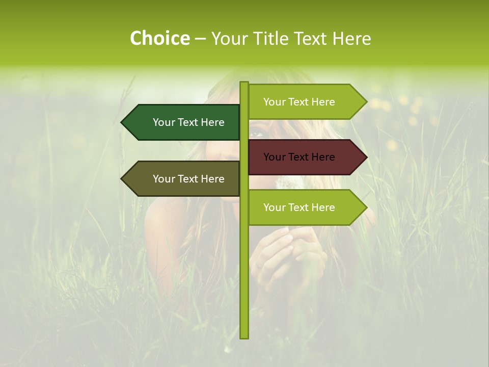 Hair Lips Natural PowerPoint Template