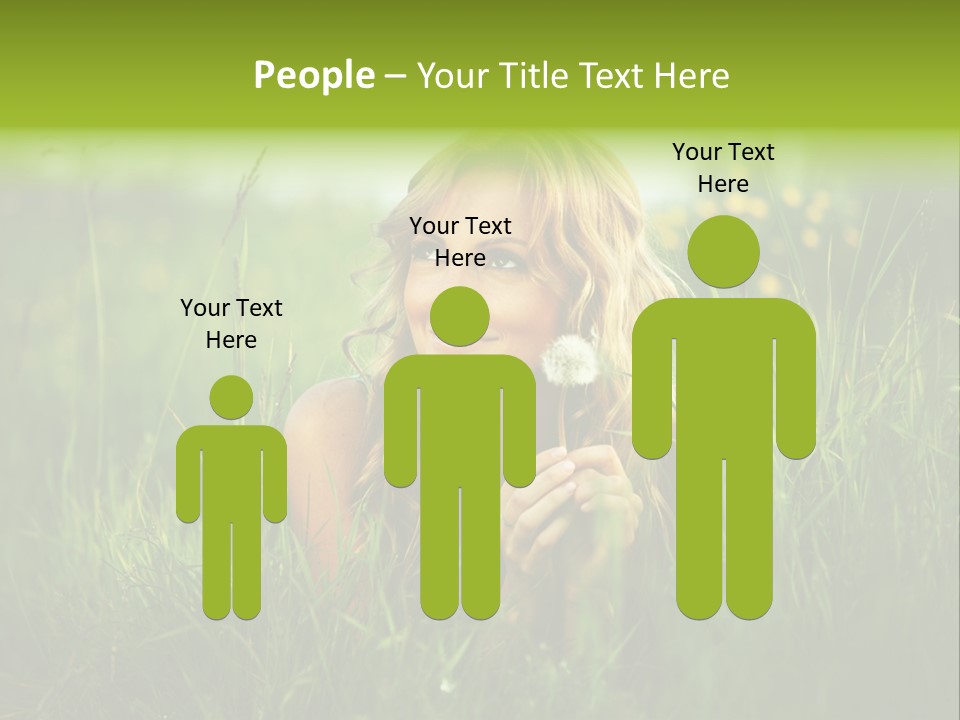 Hair Lips Natural PowerPoint Template