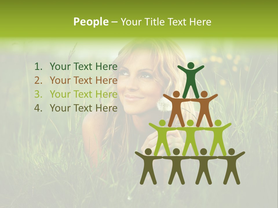 Hair Lips Natural PowerPoint Template