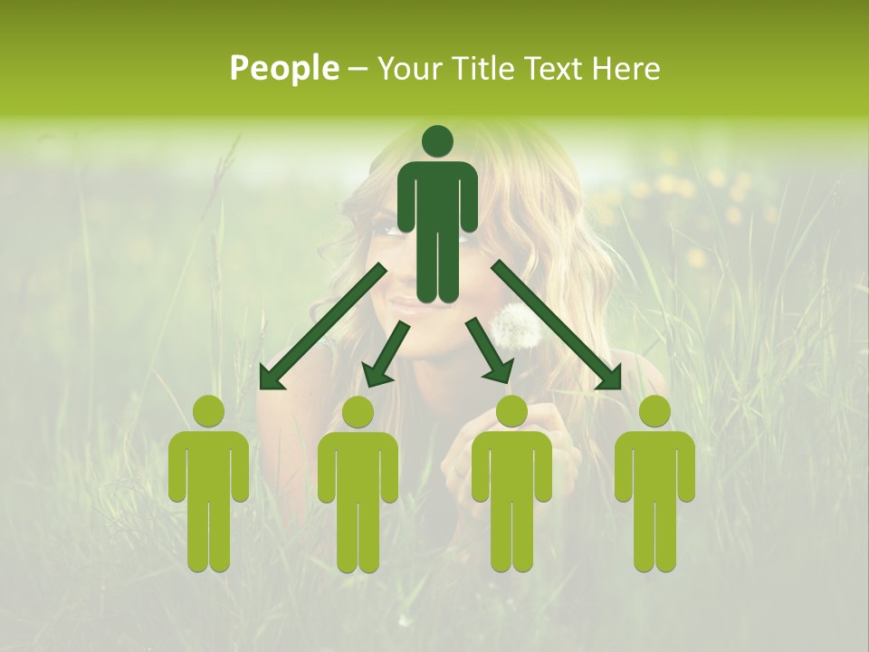 Hair Lips Natural PowerPoint Template