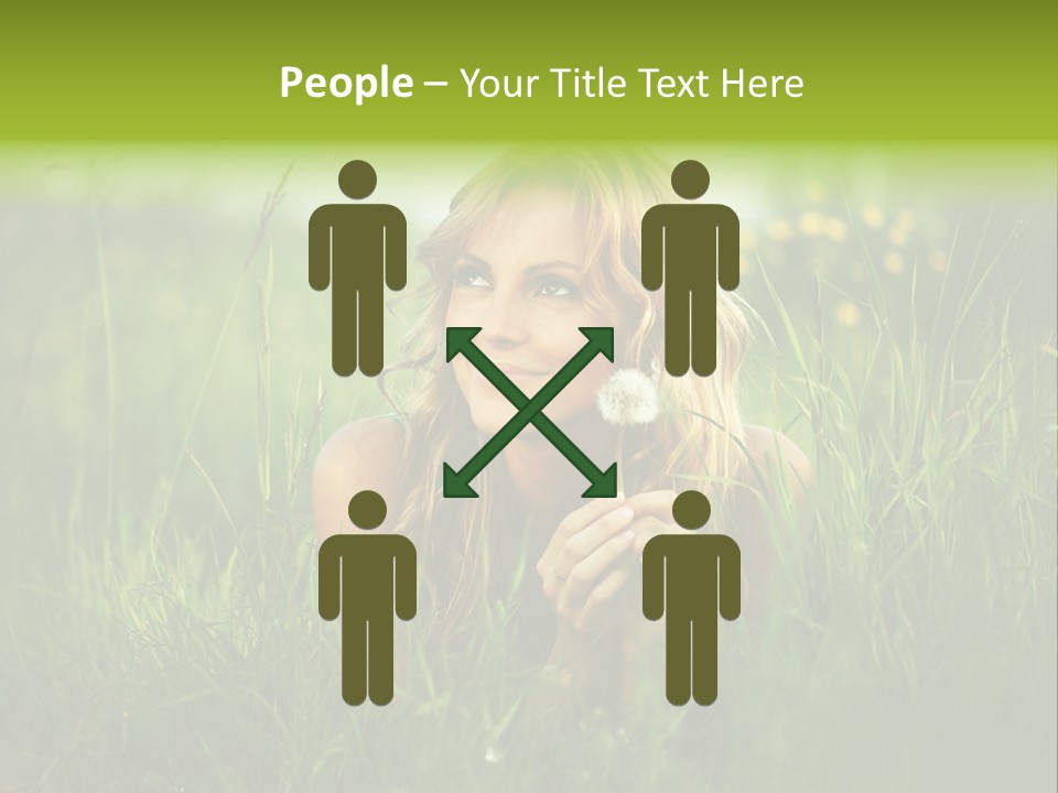 Hair Lips Natural PowerPoint Template