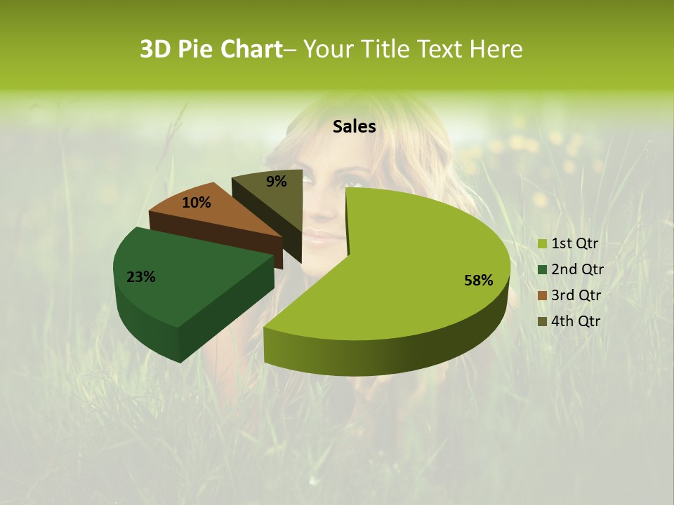 Hair Lips Natural PowerPoint Template