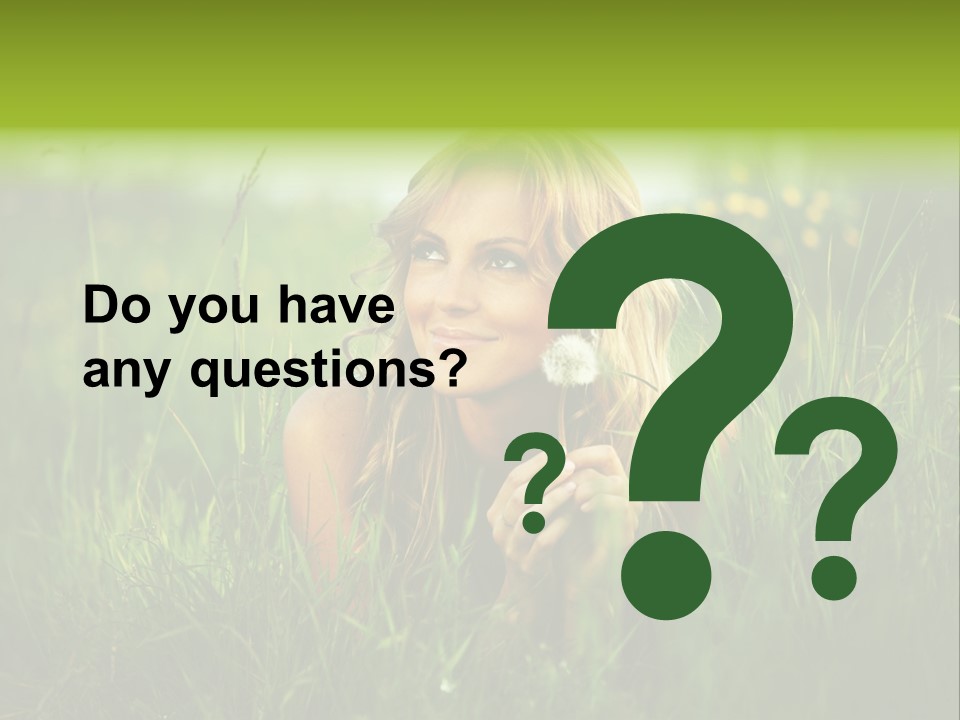 Hair Lips Natural PowerPoint Template