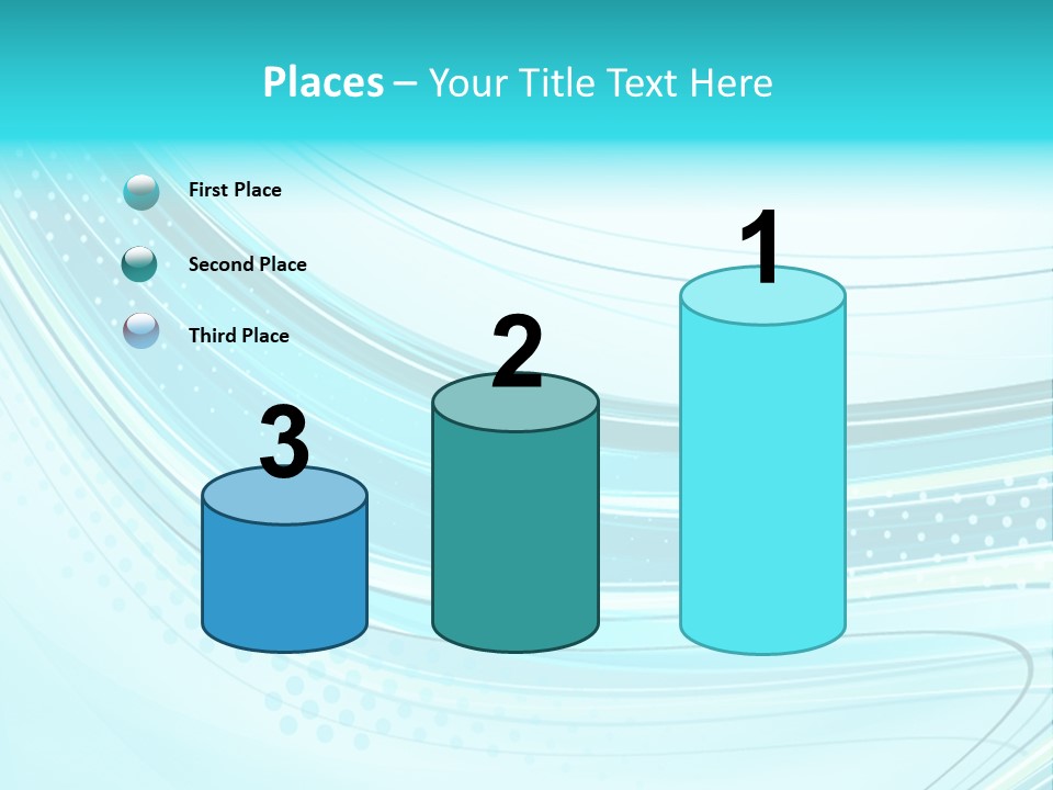 Futuristic Aqua Abstract PowerPoint Template