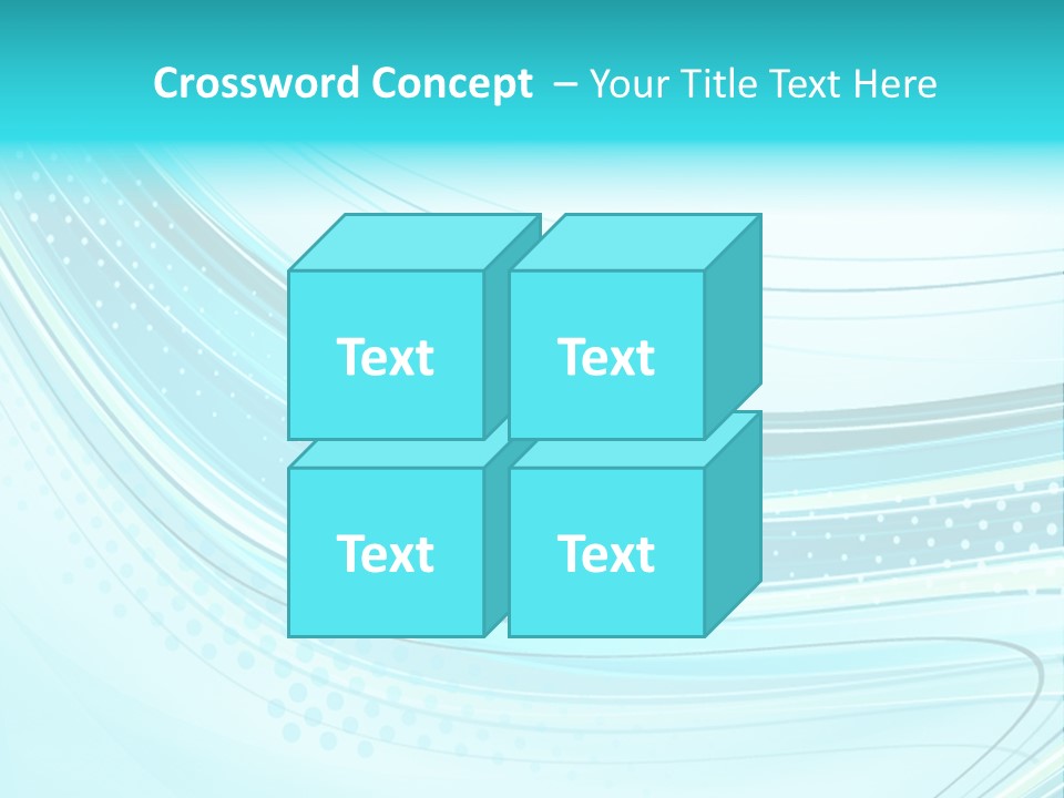 Futuristic Aqua Abstract PowerPoint Template