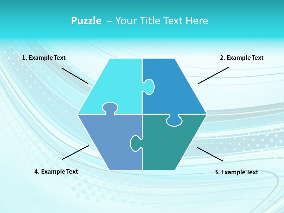 Futuristic Aqua Abstract PowerPoint Template