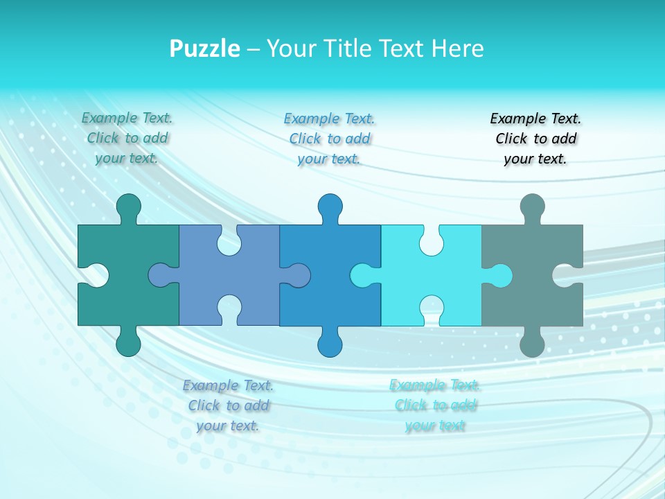 Futuristic Aqua Abstract PowerPoint Template