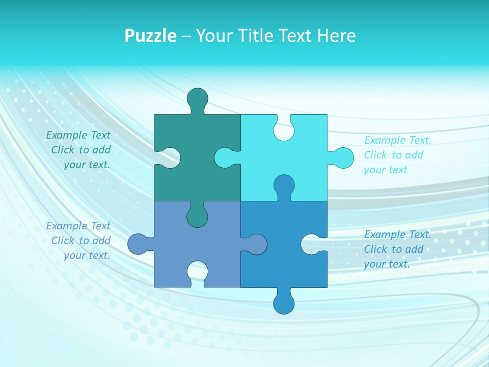 Futuristic Aqua Abstract PowerPoint Template