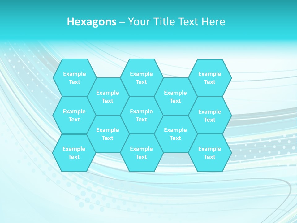 Futuristic Aqua Abstract PowerPoint Template