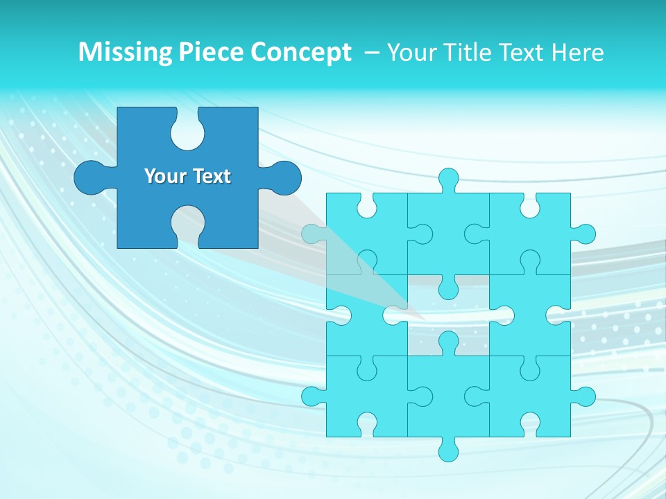 Futuristic Aqua Abstract PowerPoint Template