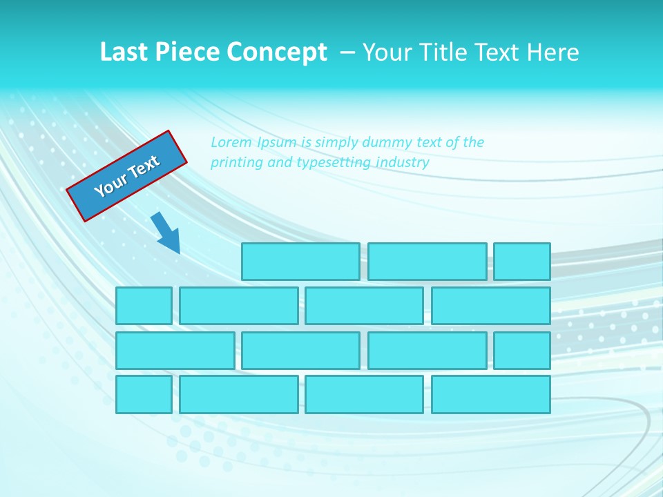 Futuristic Aqua Abstract PowerPoint Template