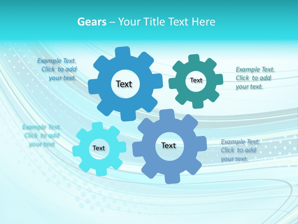Futuristic Aqua Abstract PowerPoint Template