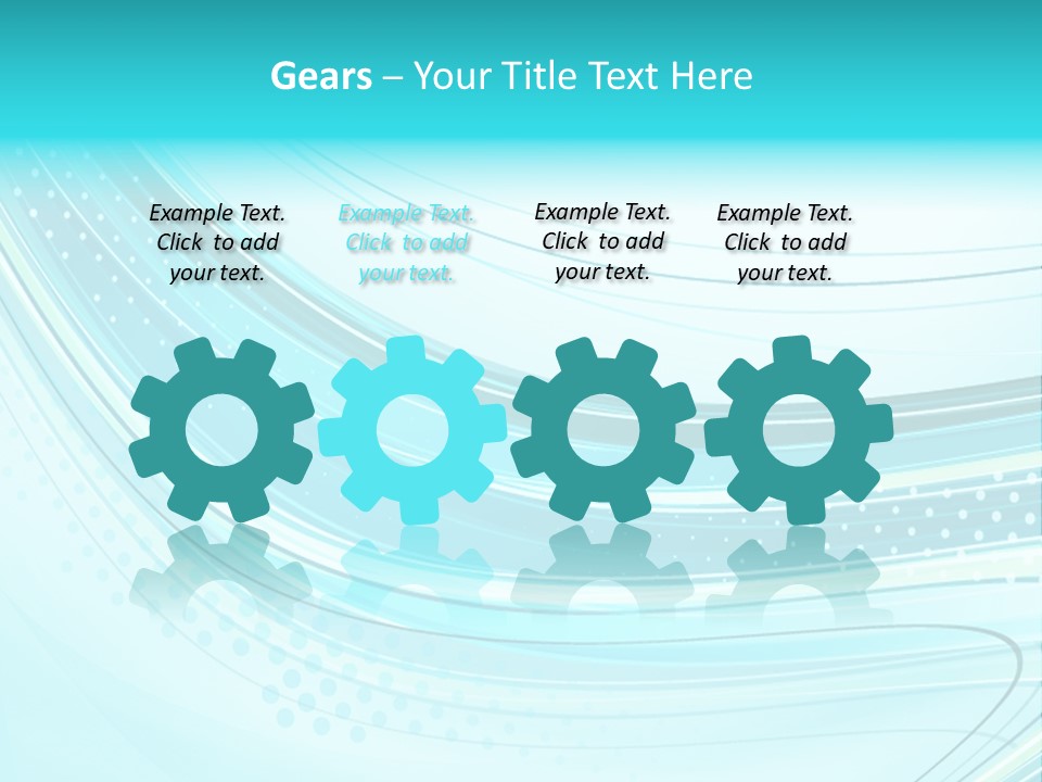 Futuristic Aqua Abstract PowerPoint Template