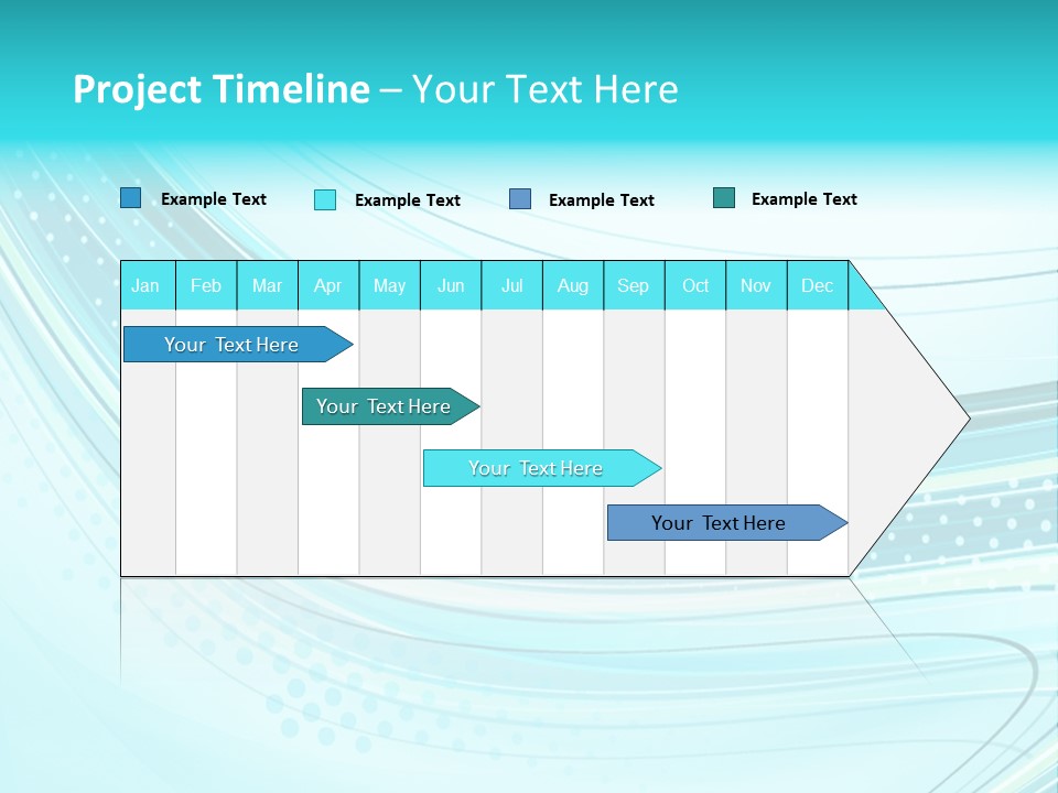 Futuristic Aqua Abstract PowerPoint Template