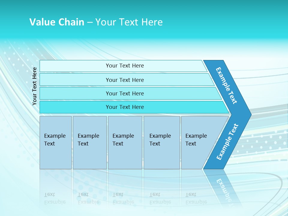 Futuristic Aqua Abstract PowerPoint Template
