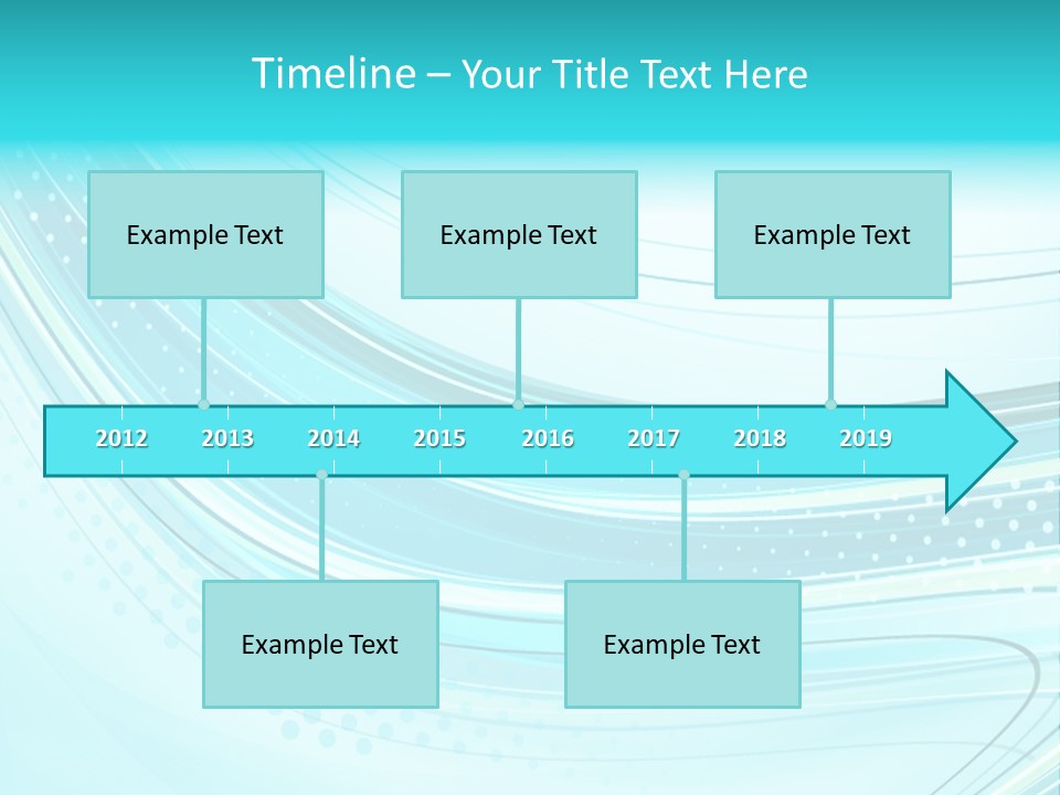 Futuristic Aqua Abstract PowerPoint Template