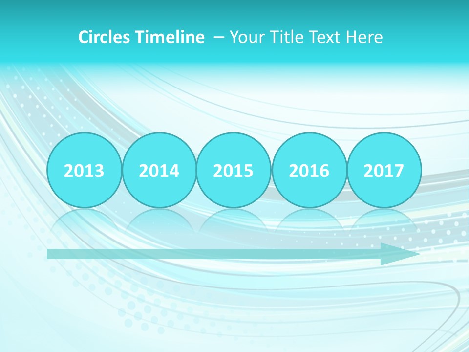 Futuristic Aqua Abstract PowerPoint Template