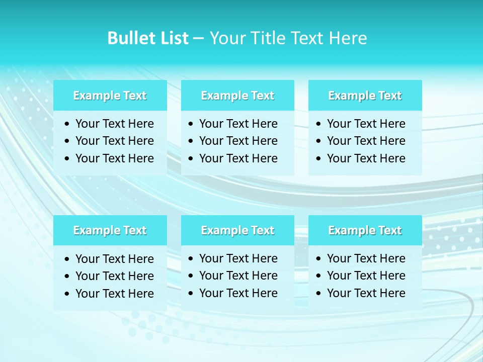 Futuristic Aqua Abstract PowerPoint Template