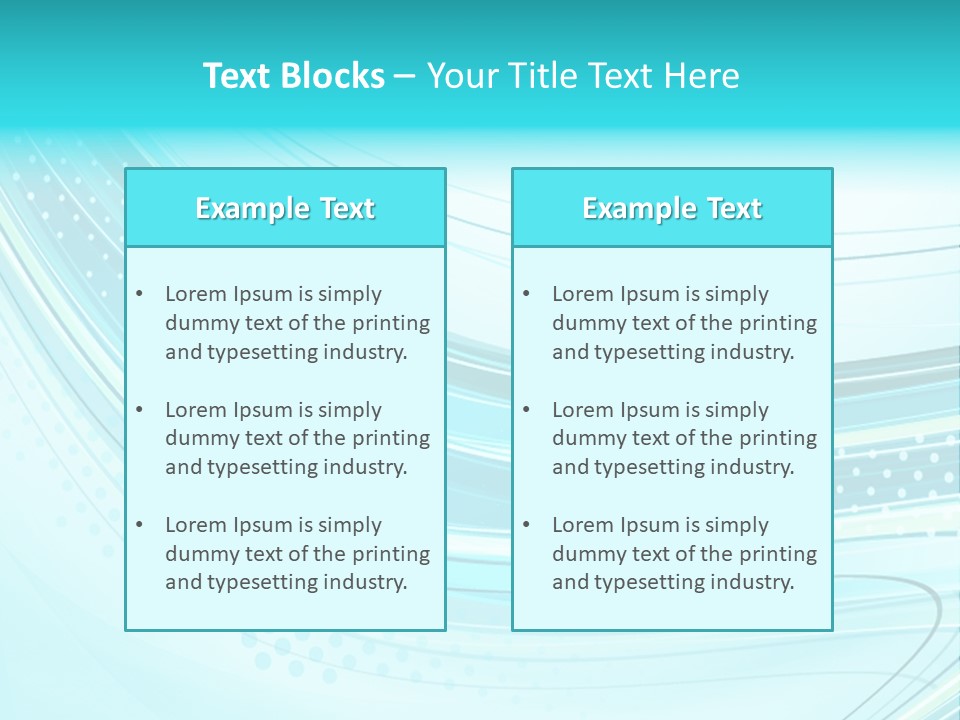 Futuristic Aqua Abstract PowerPoint Template