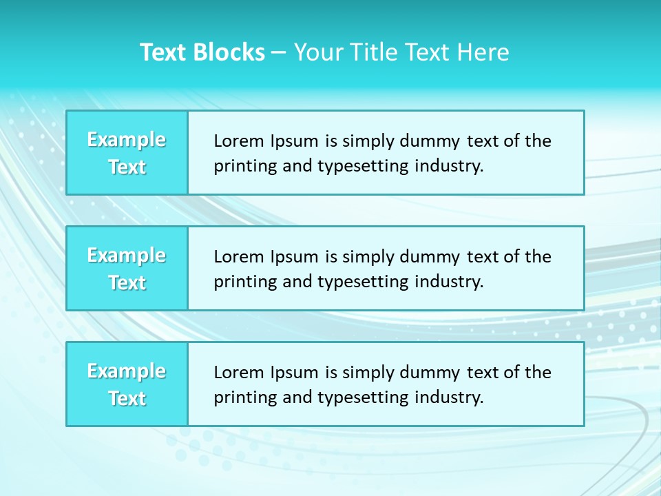 Futuristic Aqua Abstract PowerPoint Template