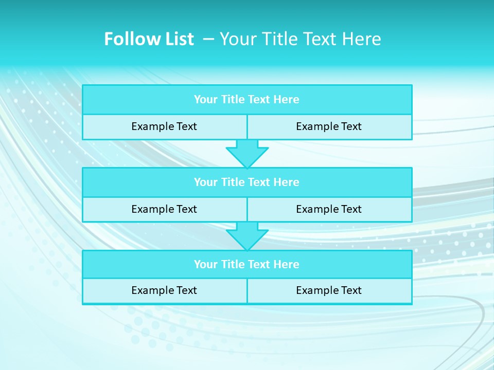 Futuristic Aqua Abstract PowerPoint Template