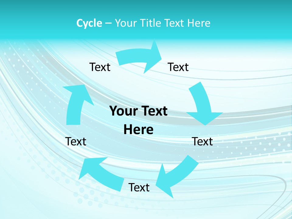 Futuristic Aqua Abstract PowerPoint Template