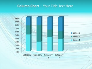 Futuristic Aqua Abstract PowerPoint Template